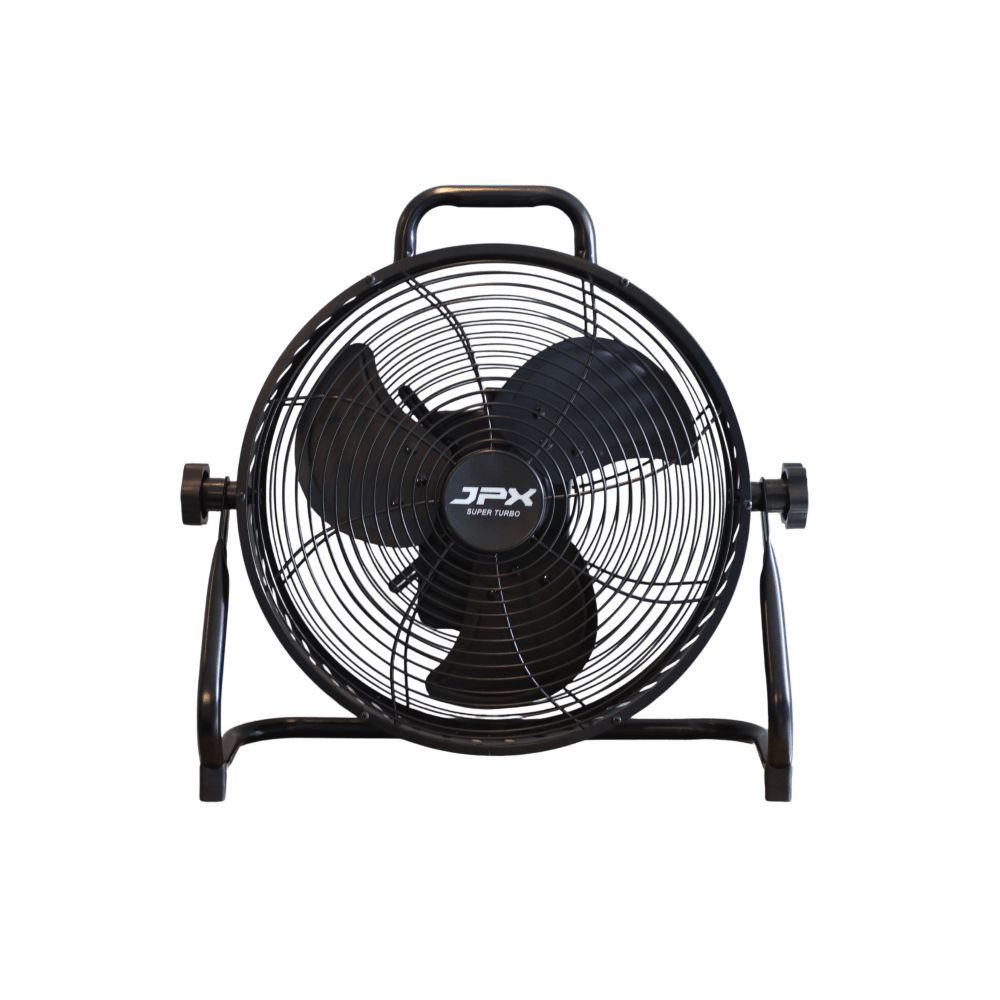 พัดลมแบตเตอรี่ไร้สาย ขนาด 12 นิ้ว JPX-CF1202 สีดำ ( ปรับระดับได้ )_0